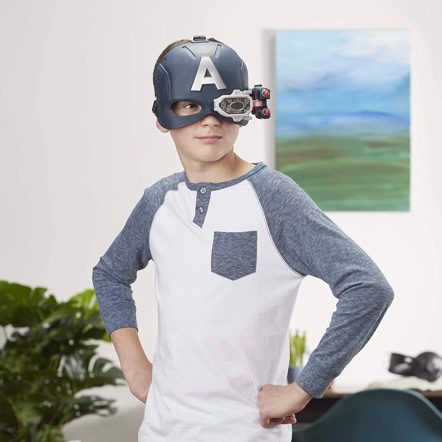 Marvel Avengers Captain America Scope Vision Helmet