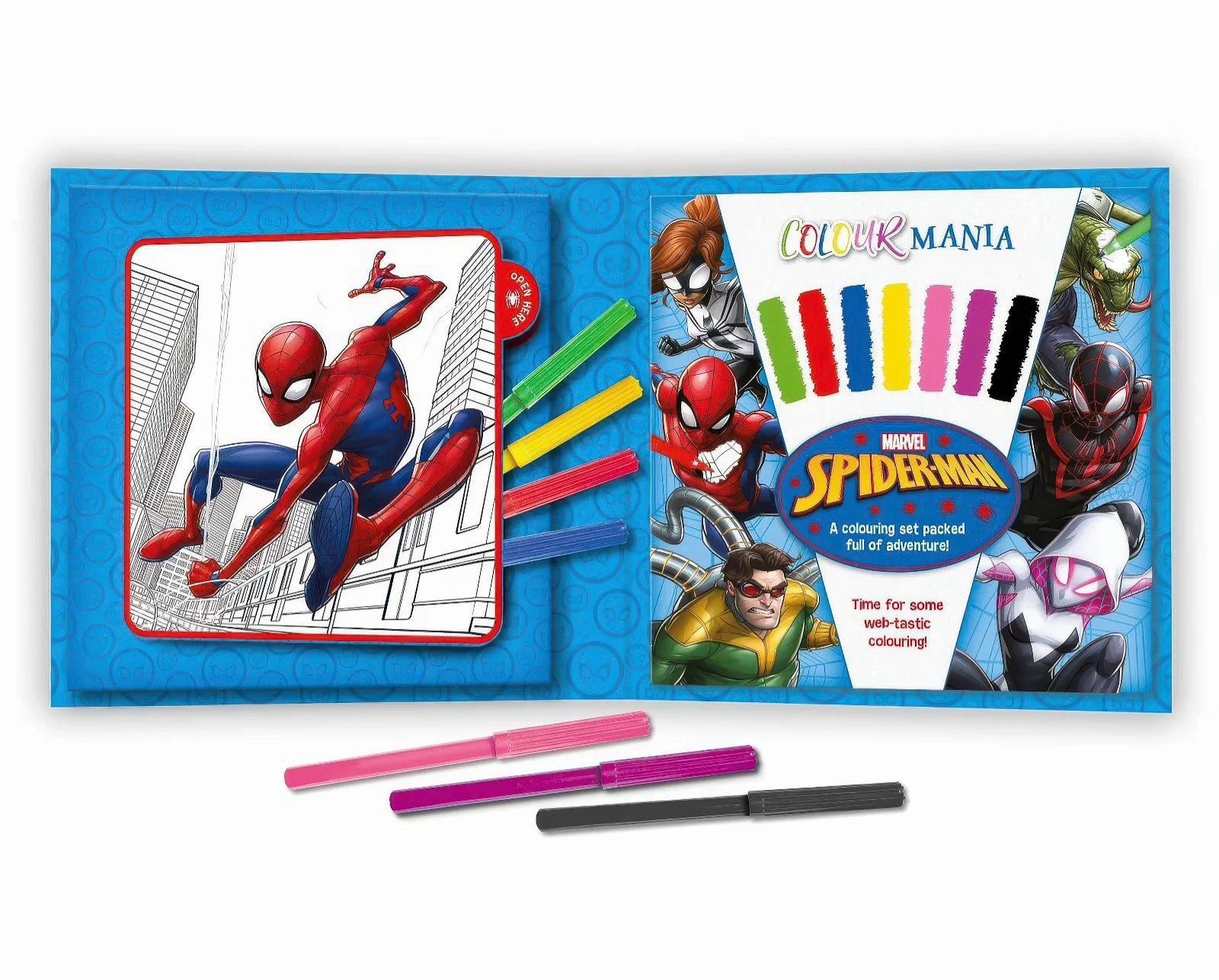 Marvel Spider-Man Colourmania Colouring Book