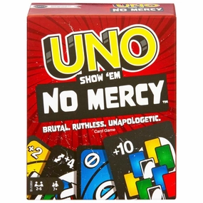 Mattel - UNO Show Em No Mercy Card Game For Kids, Adults & Family Night, Parties And Travel