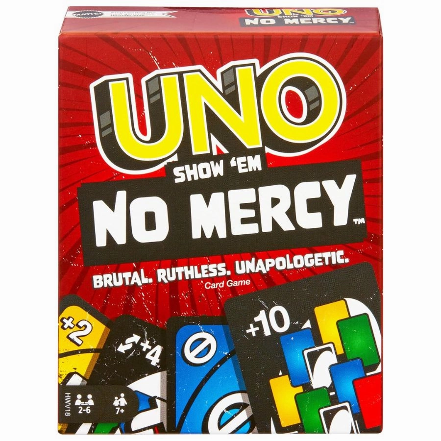 Mattel - UNO Show Em No Mercy Card Game For Kids, Adults & Family Night, Parties And Travel