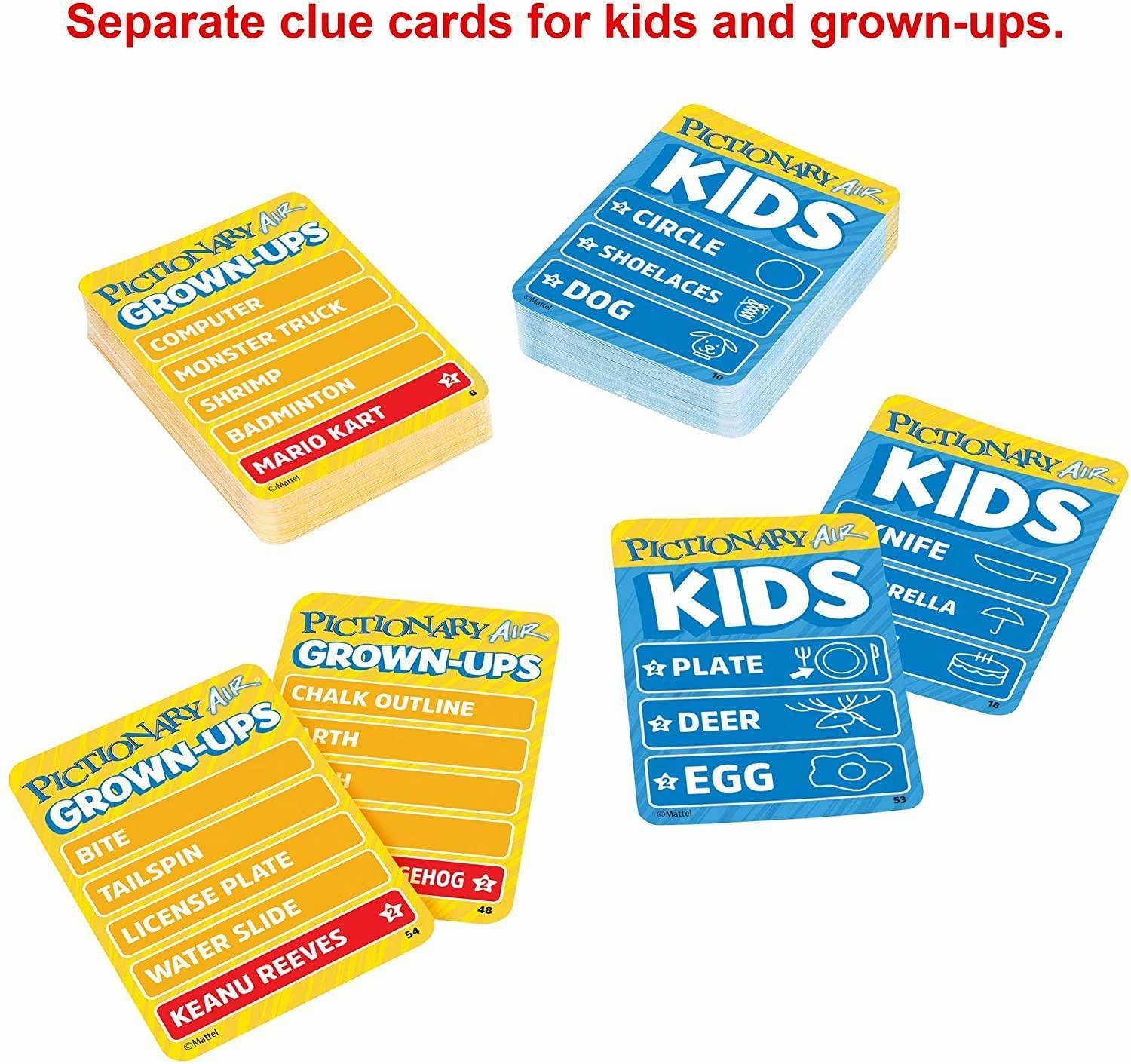 Mattel Games GYH78 Pictionary Air Kids vs Grown-Ups