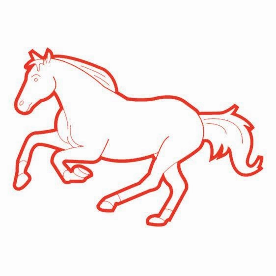 Melissa & Doug 12410 Wooden Stamp Set - Horses
