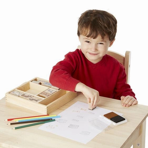 Melissa & Doug 12410 Wooden Stamp Set - Horses
