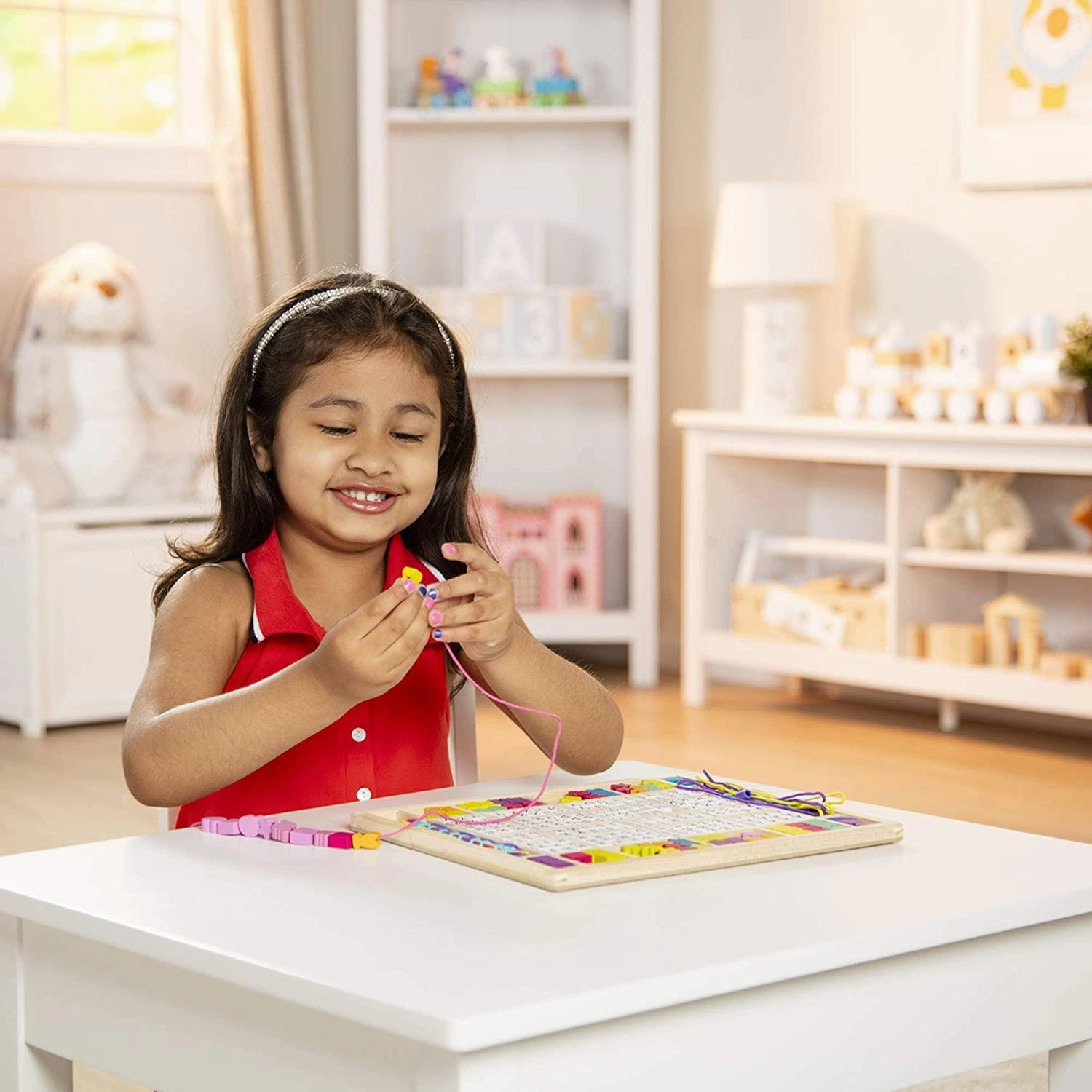 Melissa & Doug 13774 Created by Me! Alphabet Beads Wooden Bead Kit