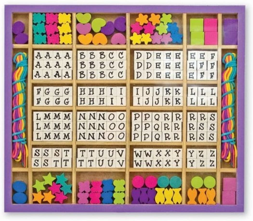 Melissa & Doug 13774 Created by Me! Alphabet Beads Wooden Bead Kit