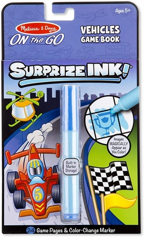 Melissa & Doug 15286 Surprise Ink, On The Go - Vehicles Game Book
