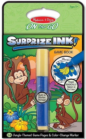 Melissa & Doug 15287 Surprise Ink, On The Go - Jungle Animals Game Book