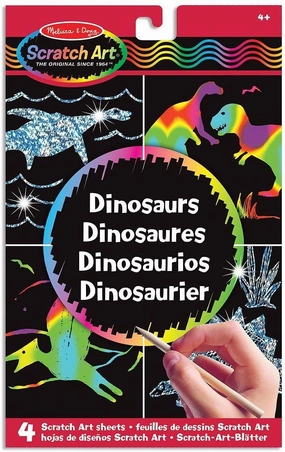 Melissa & Doug 15917 Scratch Magic Draw and Learn Dinosaur Craft
