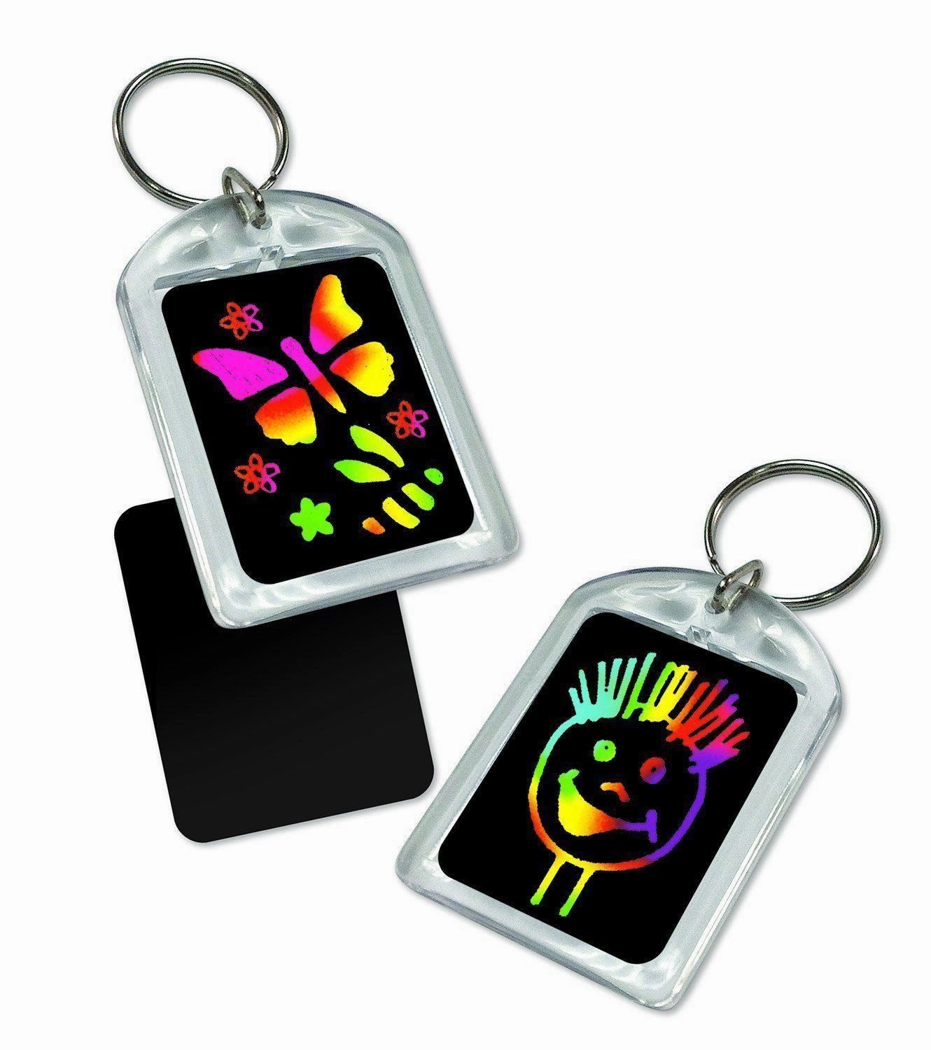 Melissa & Doug 15921 Scratch Art Key Chain Party Pack