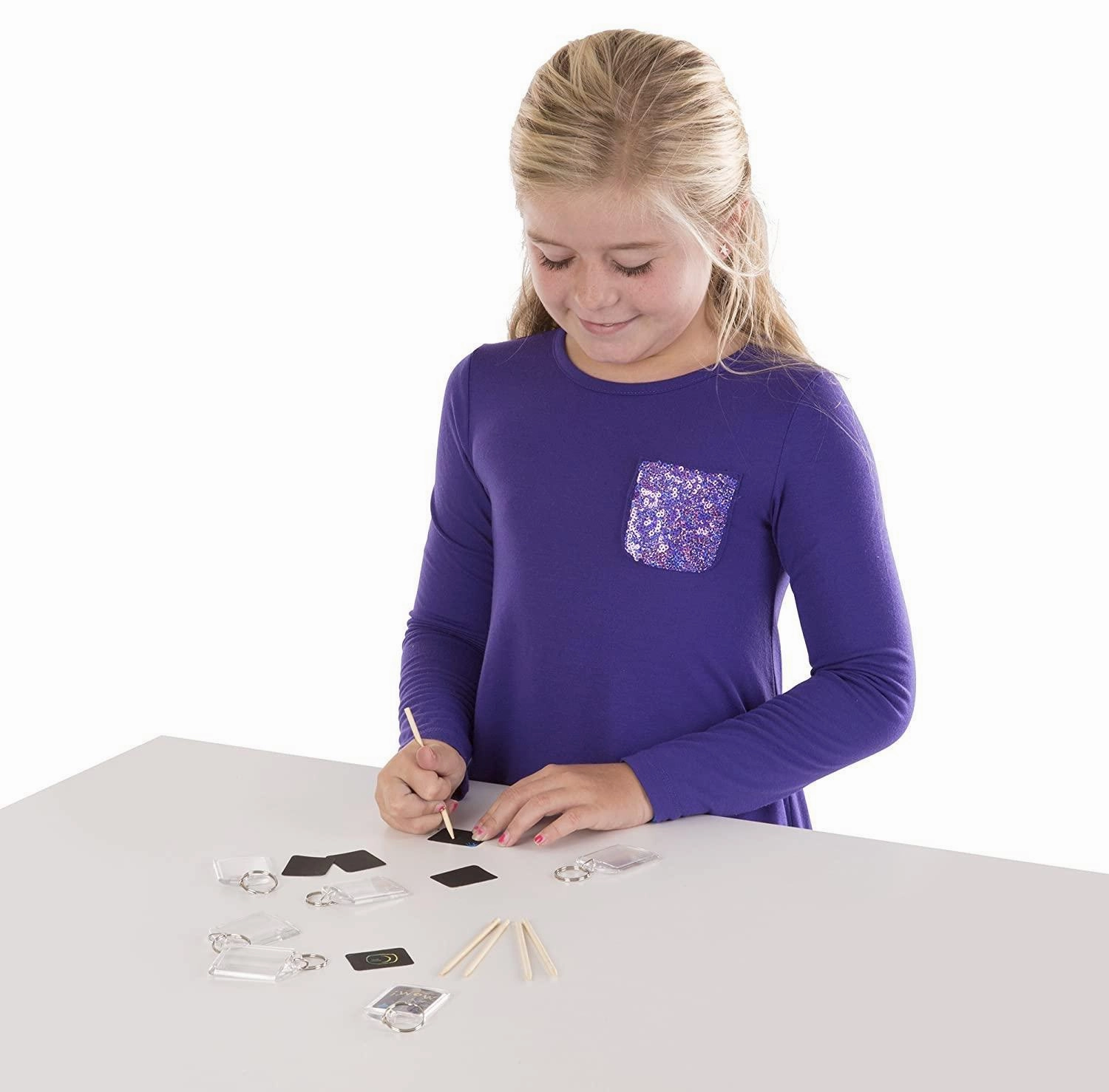 Melissa & Doug 15921 Scratch Art Key Chain Party Pack