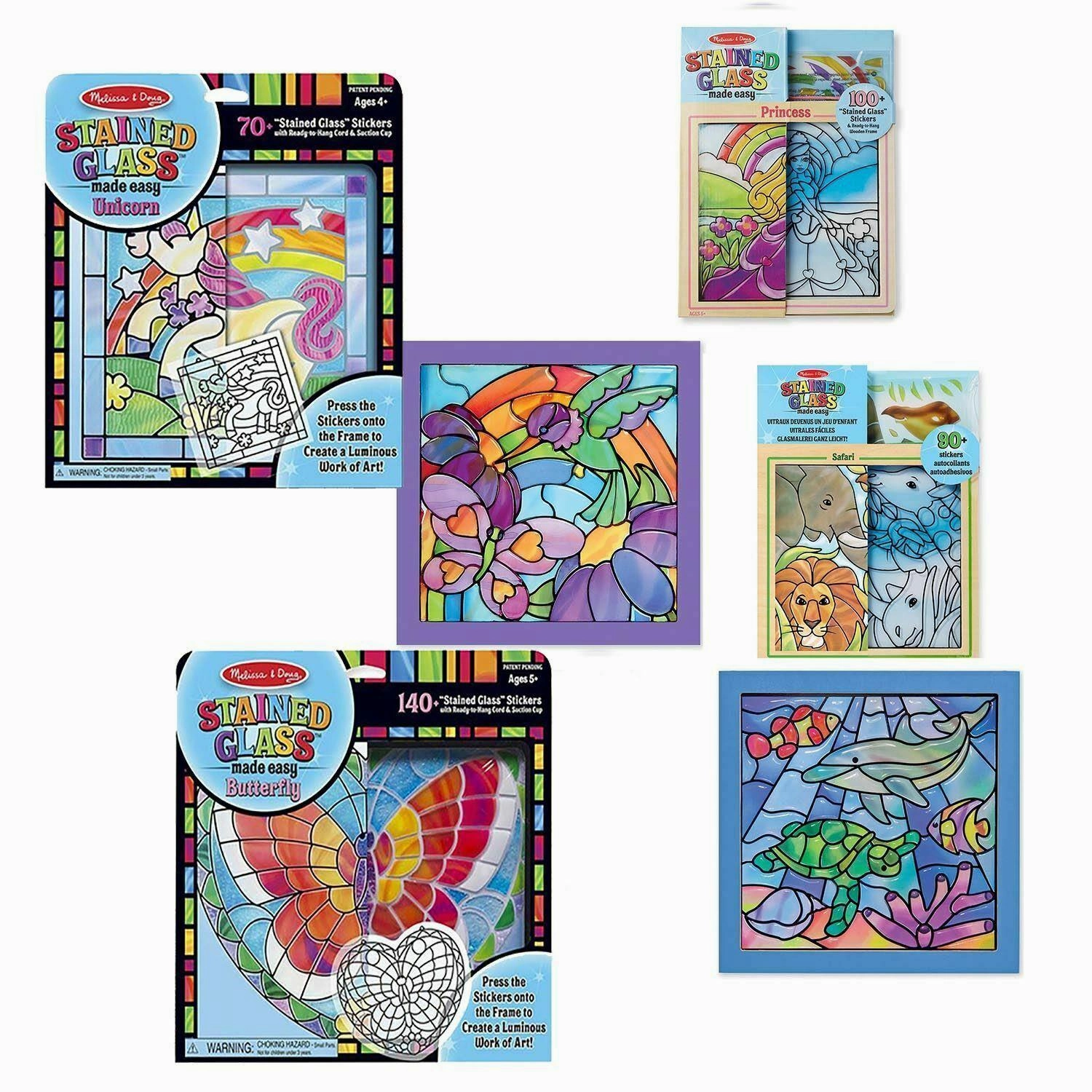 Melissa & Doug 18582 Stained Glass Made Easy Ocean Activity Set