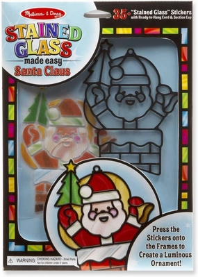 Melissa & Doug 18584 Stained Glass Made Easy - Santa Claus