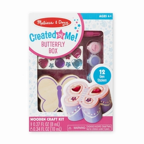 Melissa & Doug 18853 Created by Me! Butterfly Box Wooden Craft Kit