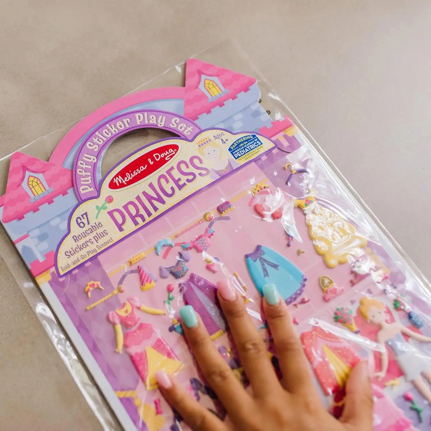 Melissa & Doug 19100 Princesses Reusable Puffy Stickers