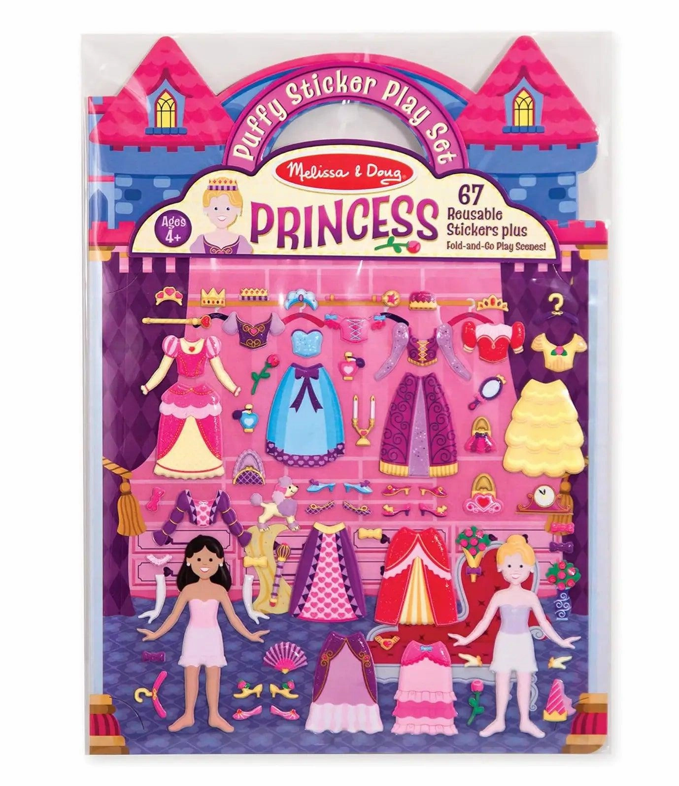 Melissa & Doug 19100 Princesses Reusable Puffy Stickers