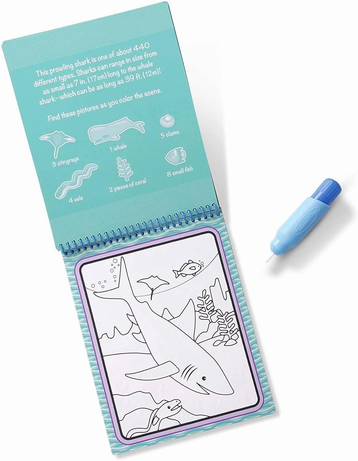 Melissa & Doug 19445 On The Go Water Wow! Activity Pad - Under The Sea