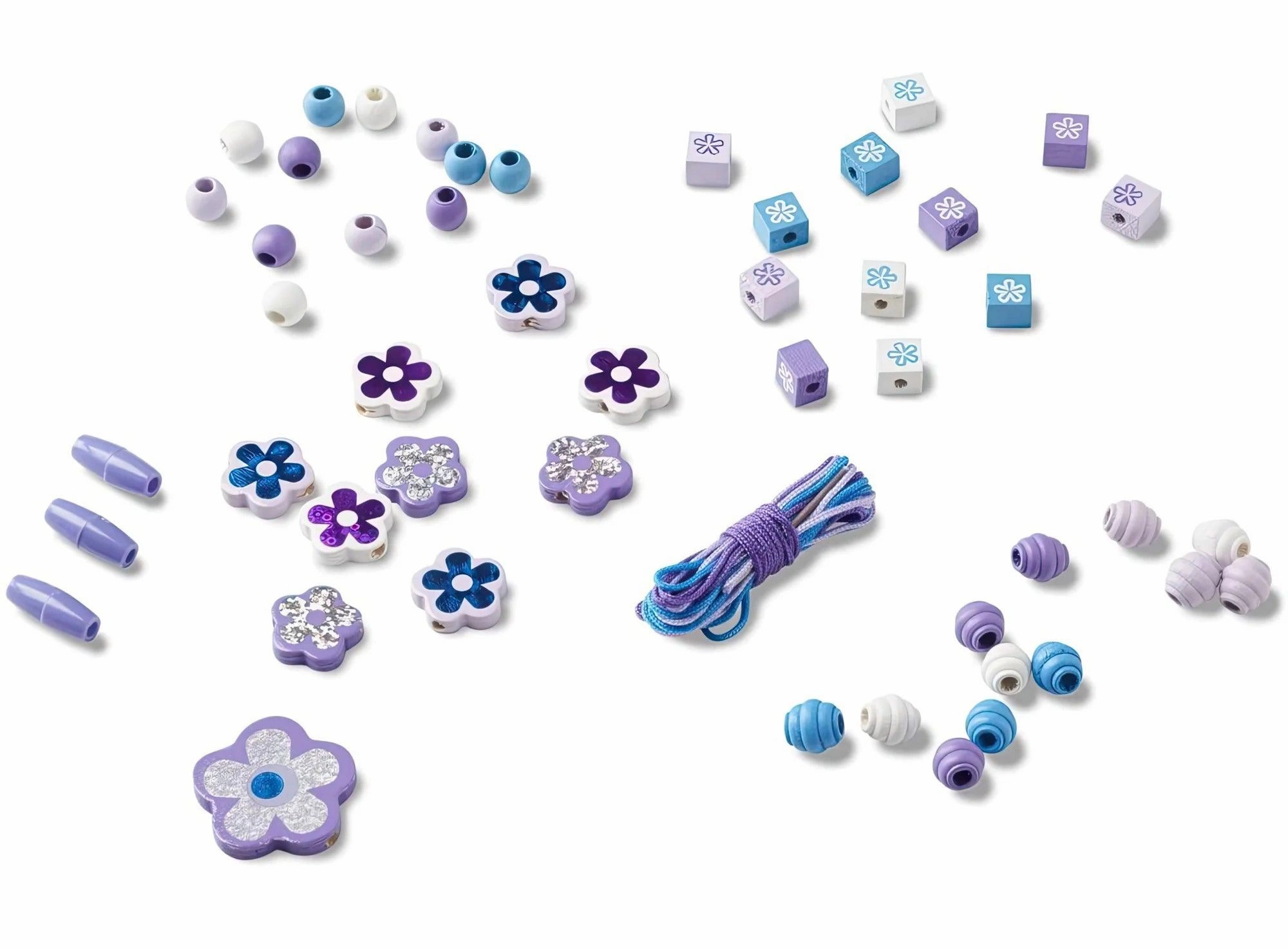 Melissa & Doug 19494 Sparkling Flowers Wooden Bead Set