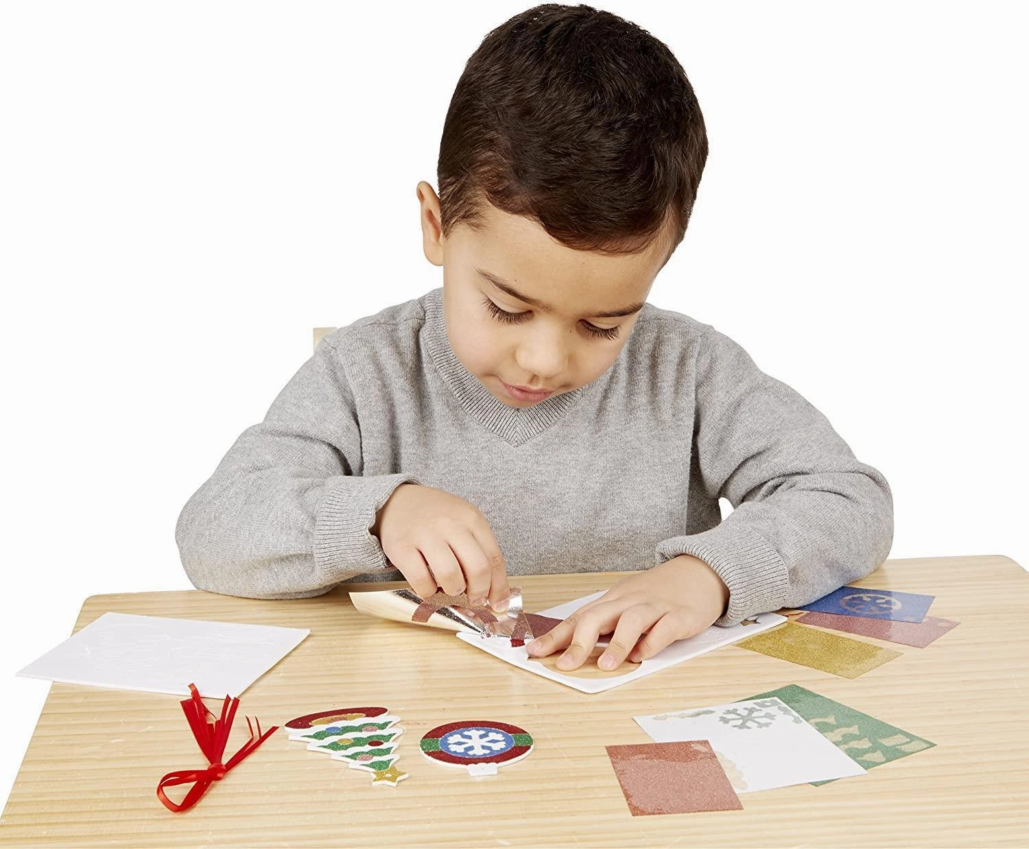 Melissa & Doug 19503 Mess-Free Glitter Christmas Ornaments