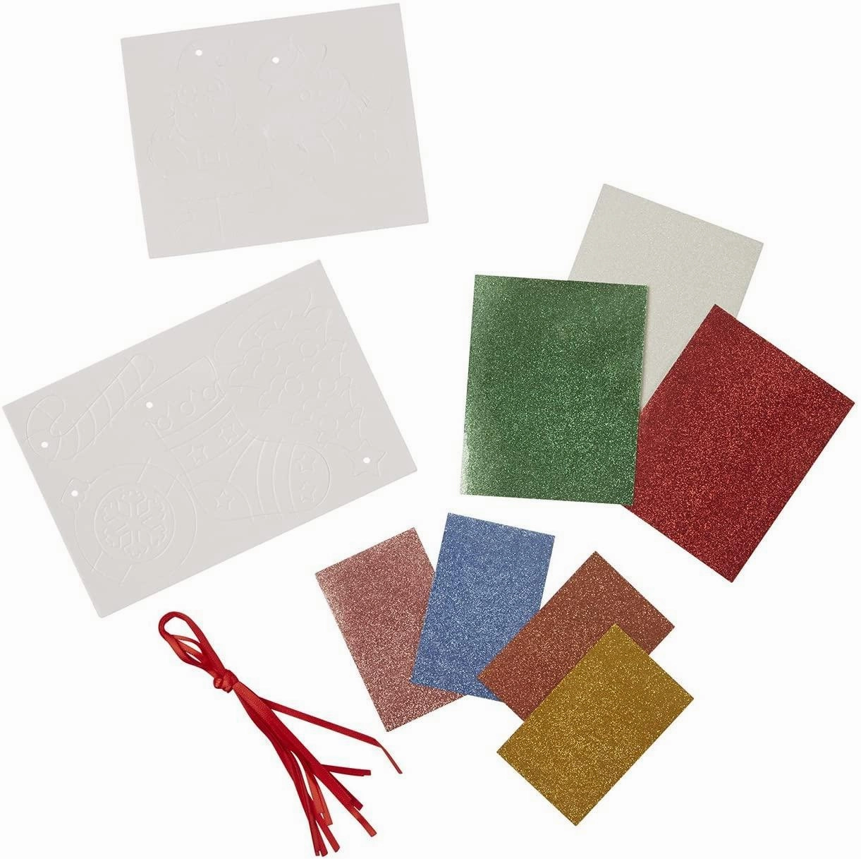 Melissa & Doug 19503 Mess-Free Glitter Christmas Ornaments