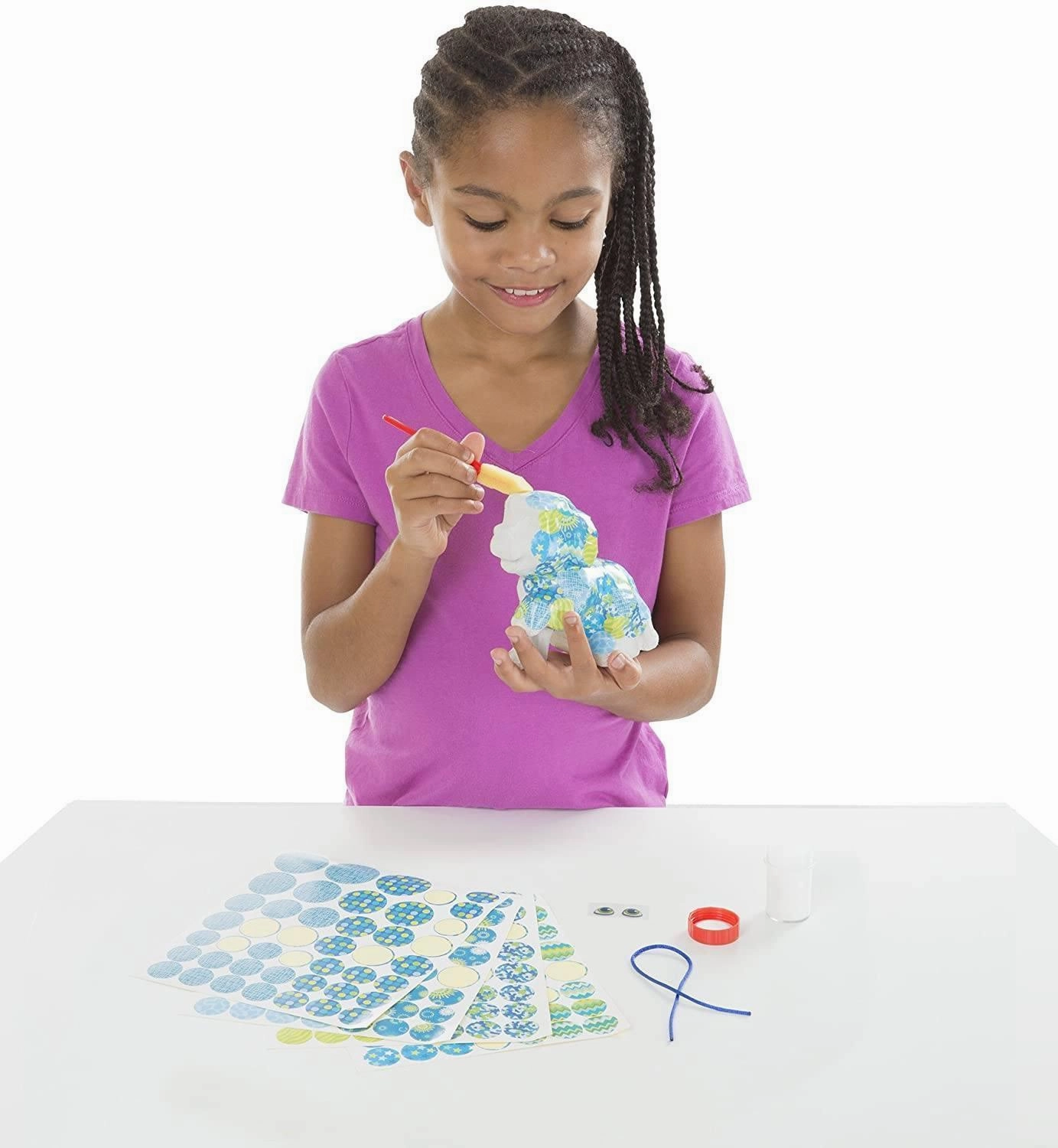 Melissa & Doug 40102 Decoupage Made Easy Puppy Paper Mache Craft Kit