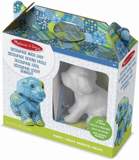 Melissa & Doug 40102 Decoupage Made Easy Puppy Paper Mache Craft Kit