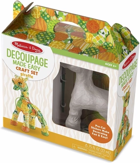 Melissa & Doug 40104 Decoupage Giraffe Paper Mache Craft Kit