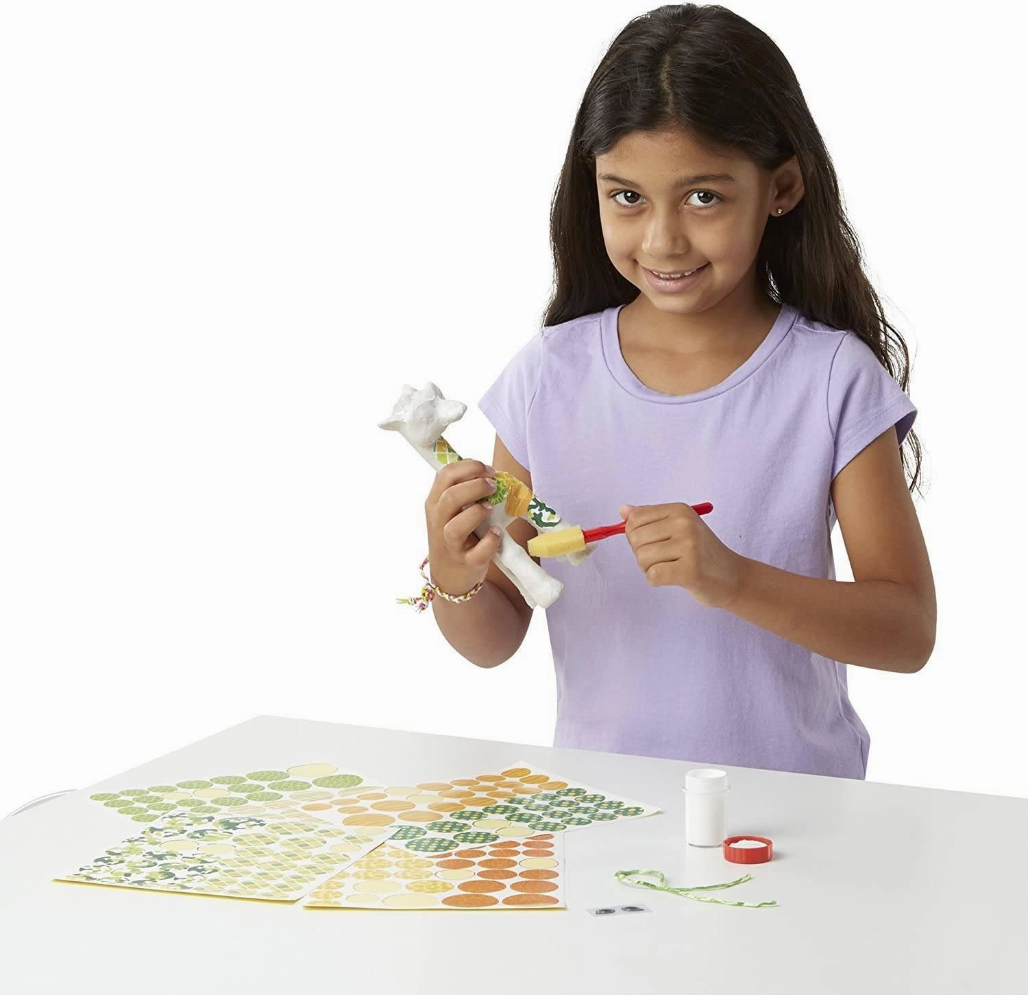 Melissa & Doug 40104 Decoupage Giraffe Paper Mache Craft Kit