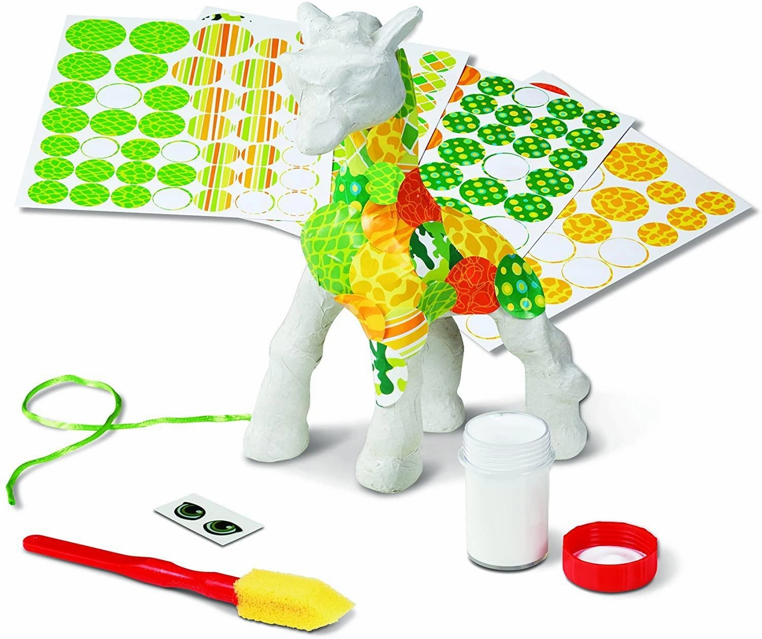 Melissa & Doug 40104 Decoupage Giraffe Paper Mache Craft Kit