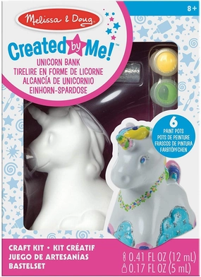 Melissa & Doug 40119 Arts & Crafts-Unicorn Bank Craft Kit