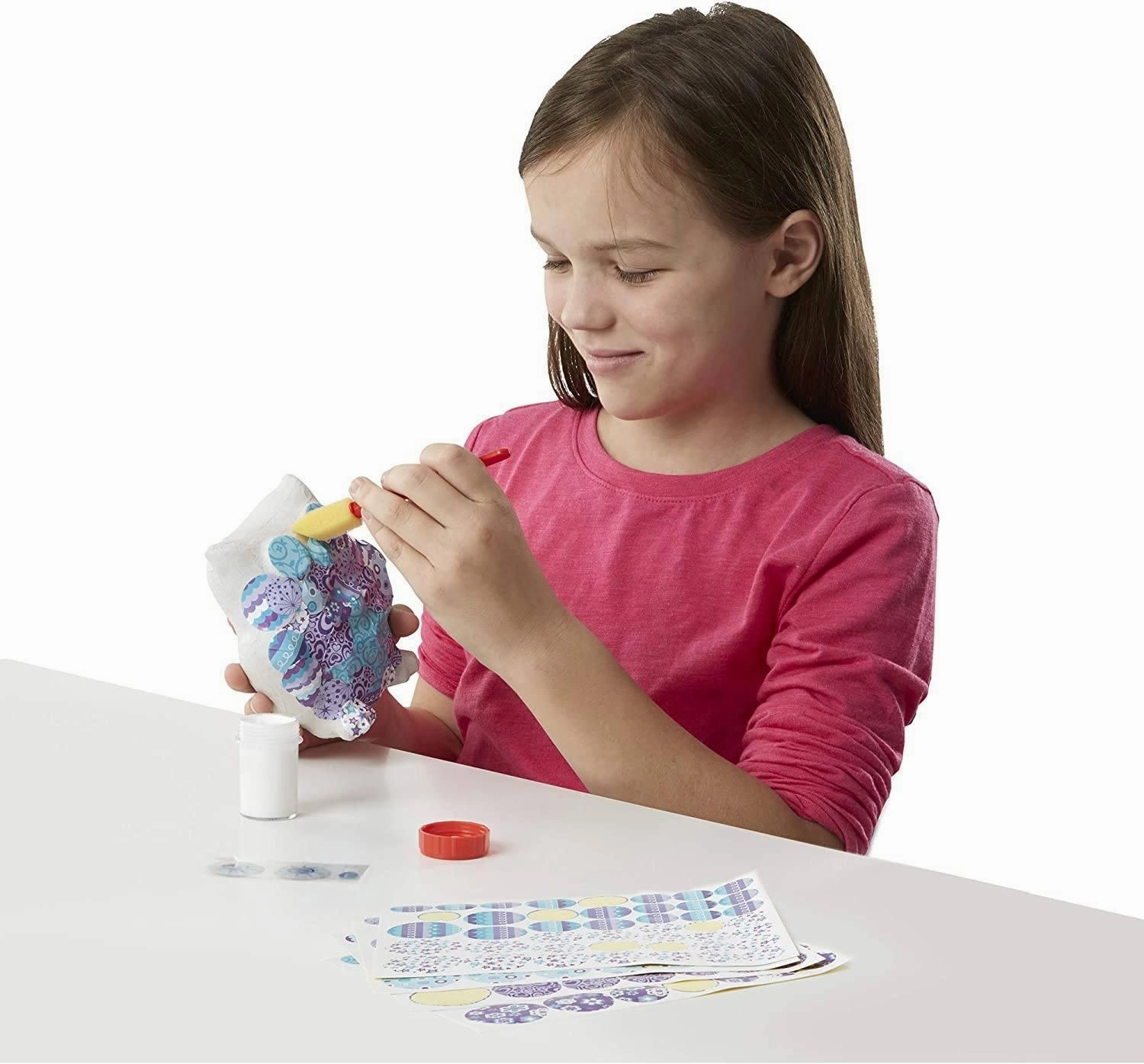 Melissa & Doug 40306 Decoupage Made Easy Owl Paper Mache Craft Kit
