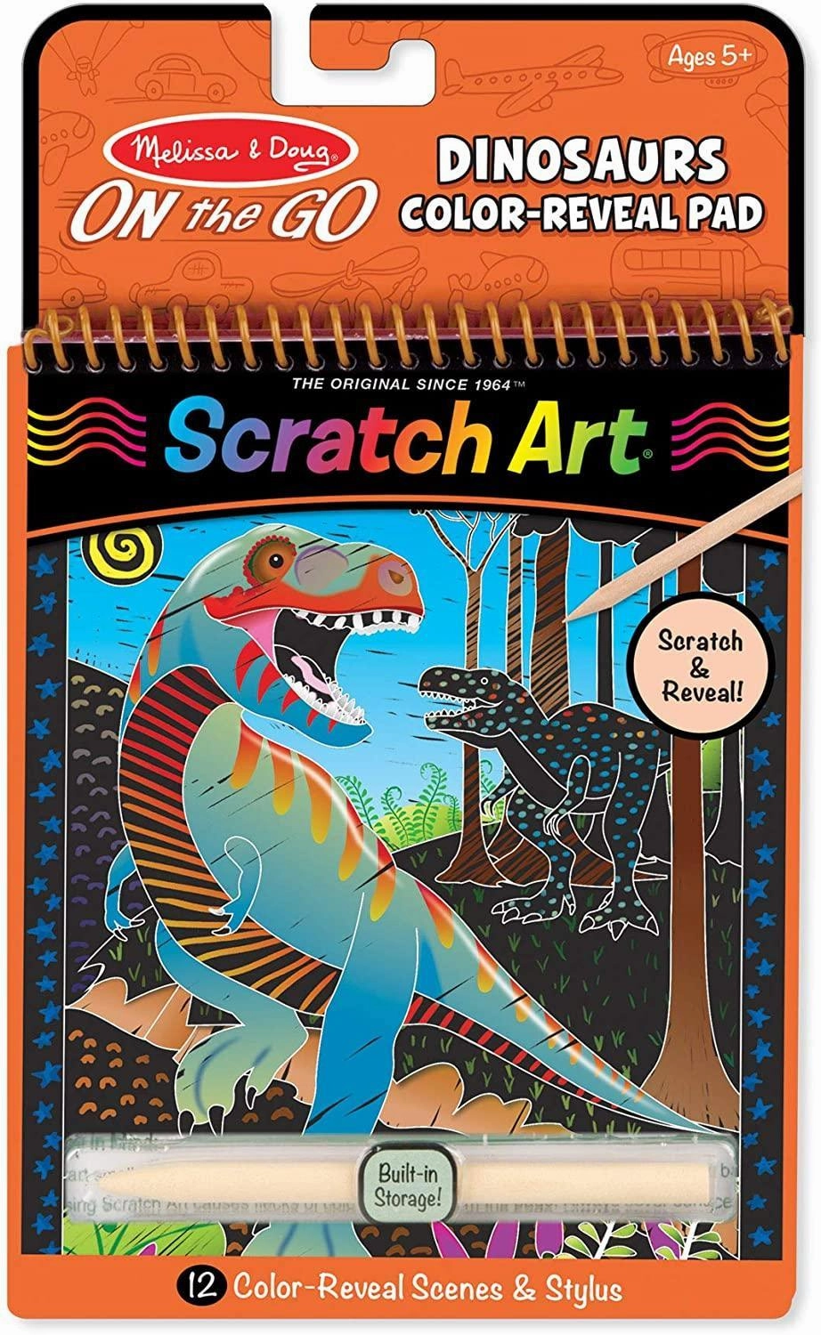 Melissa & Doug 40514 Scratch Art-Dinosaur Activity Book
