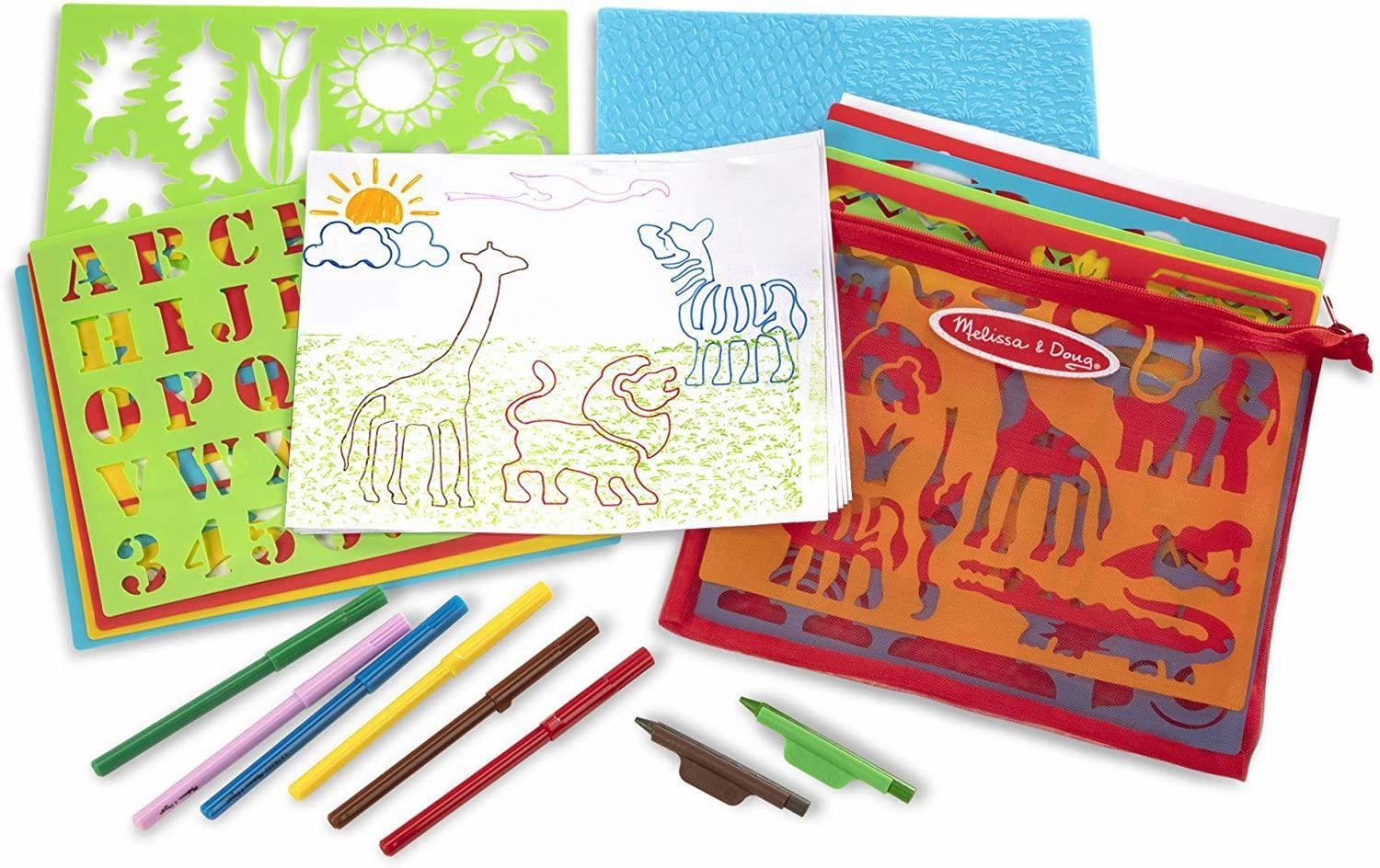 Melissa & Doug 40624 Created by Me! Stencil Art Activity Kit