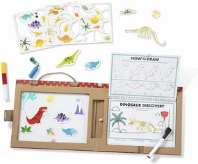 Melissa & Doug 41321 Reusable Drawing & Magnet Kit  Dinosaurs