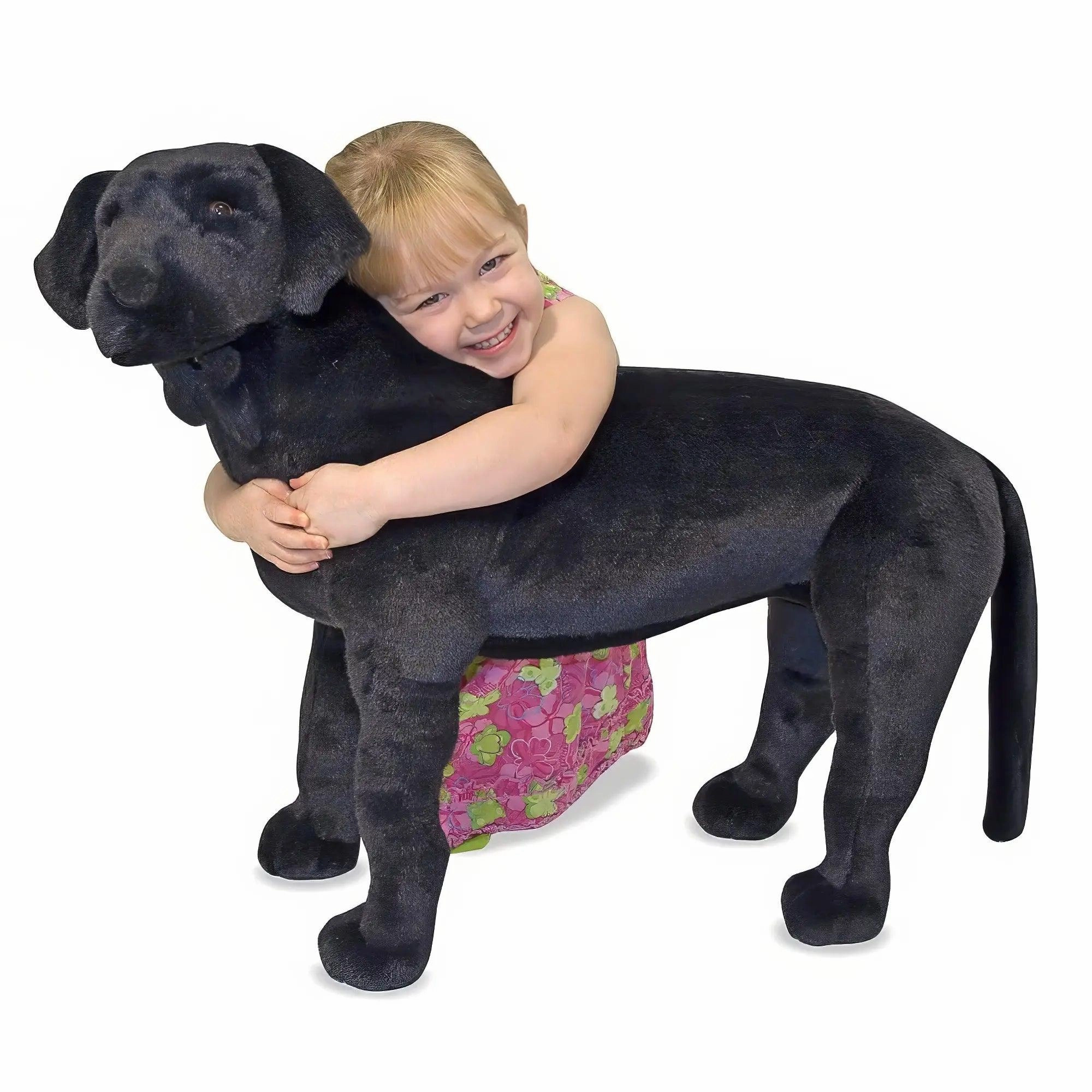 Melissa & Doug Black Lab Giant Stuffed Animal