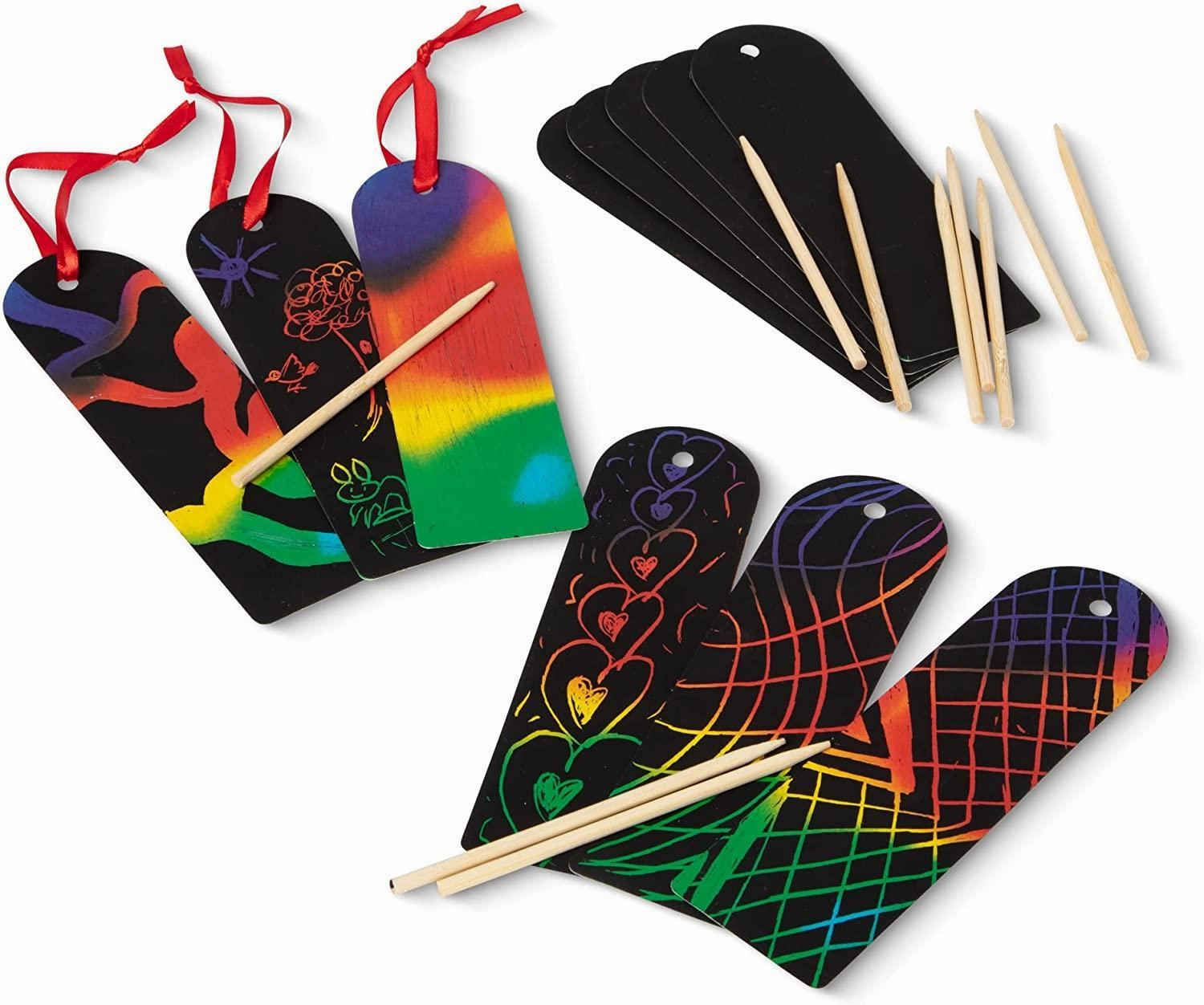 Melissa & Doug Bookmark Scratch Art Party Pack