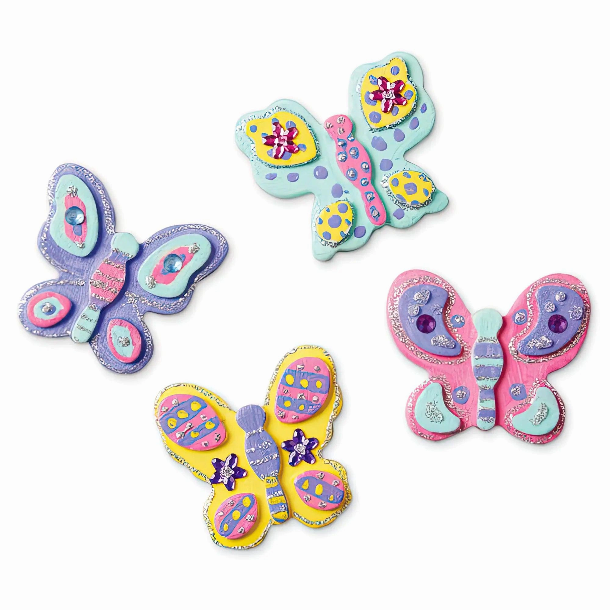 Melissa & Doug Created by Me! Butterfly Magnets Wooden Craft Kit