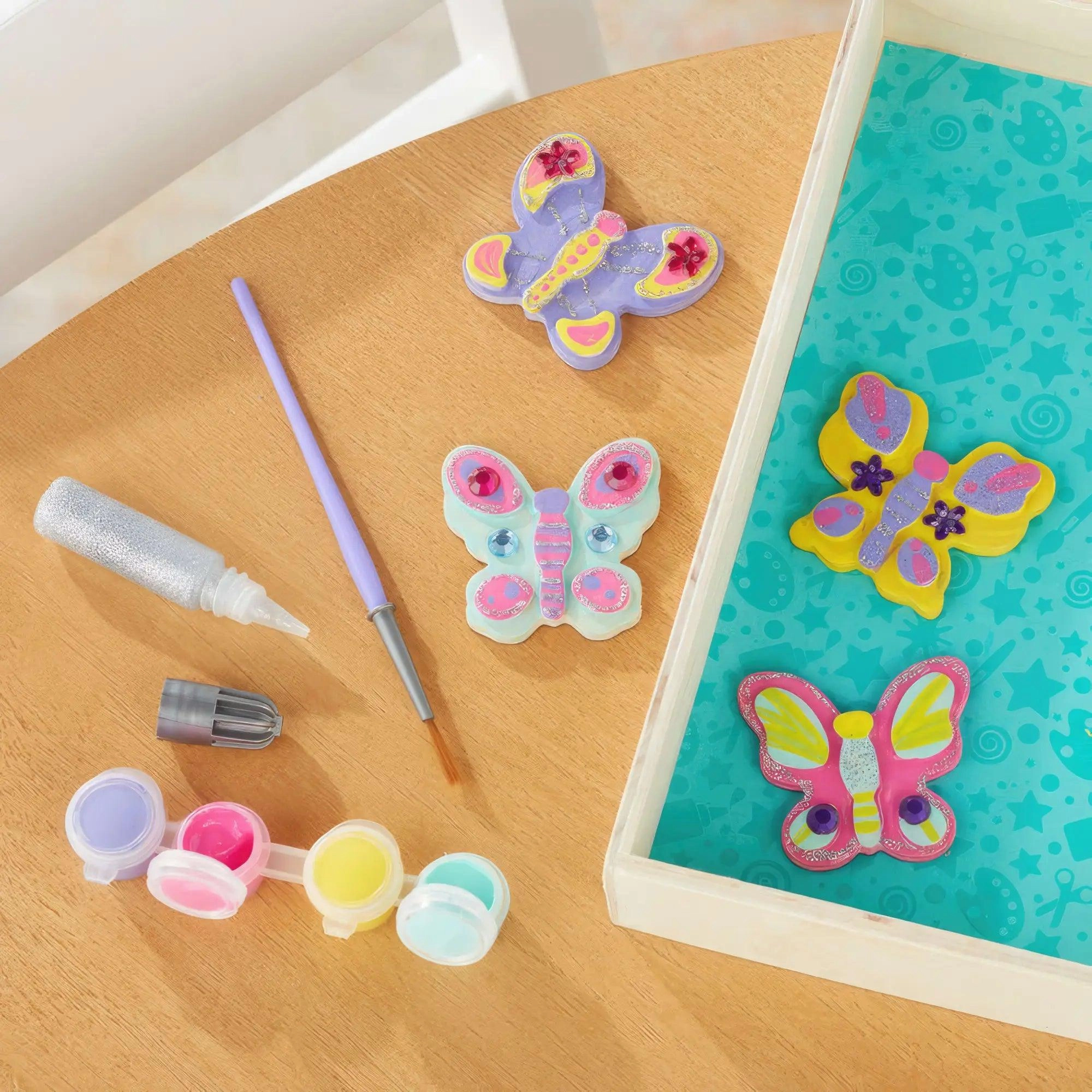 Melissa & Doug Created by Me! Butterfly Magnets Wooden Craft Kit