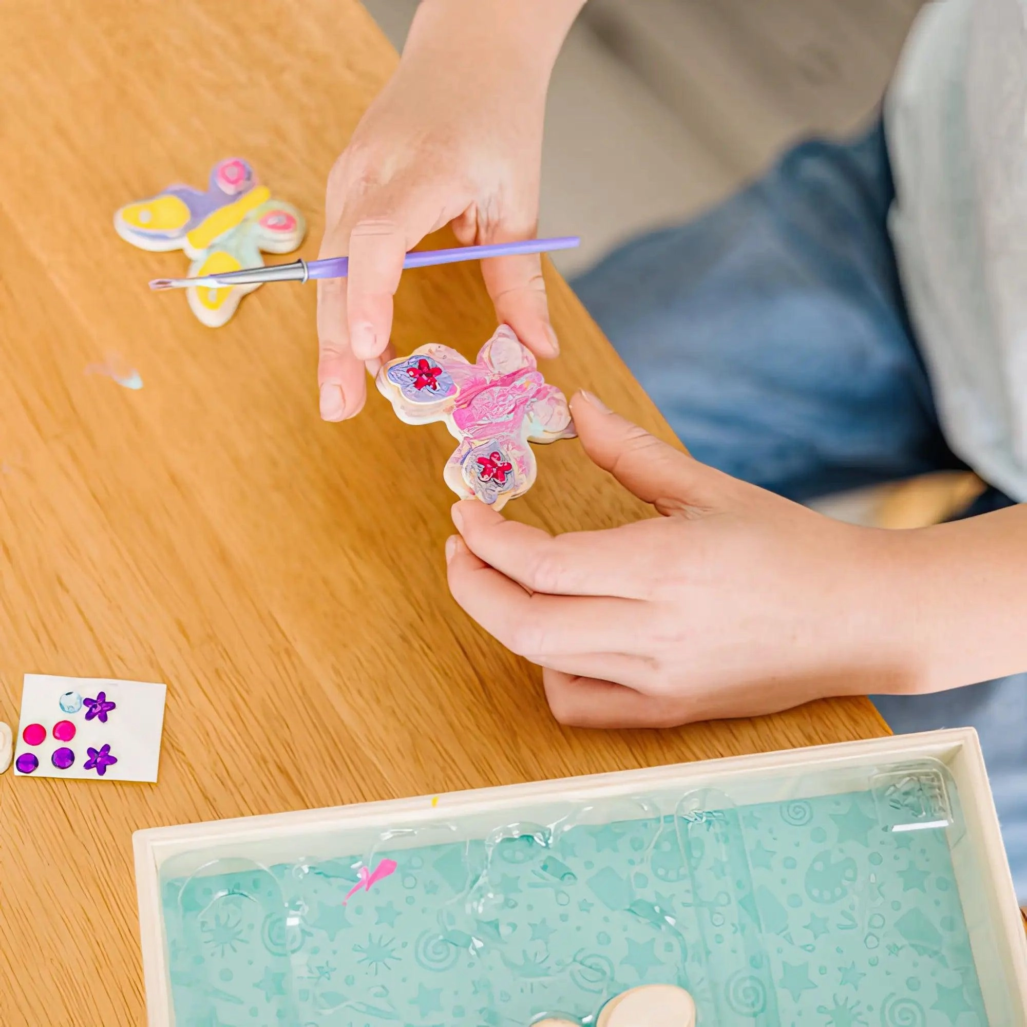 Melissa & Doug Created by Me! Butterfly Magnets Wooden Craft Kit