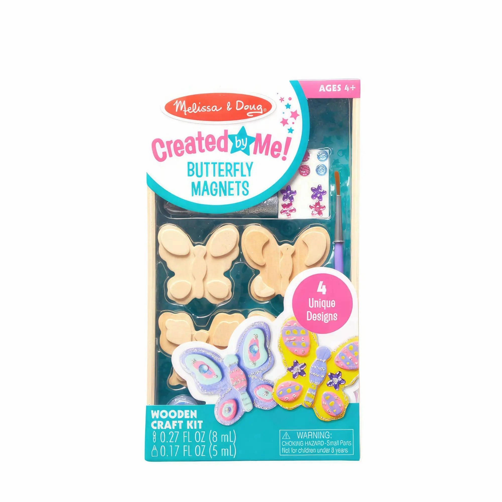Melissa & Doug Created by Me! Butterfly Magnets Wooden Craft Kit