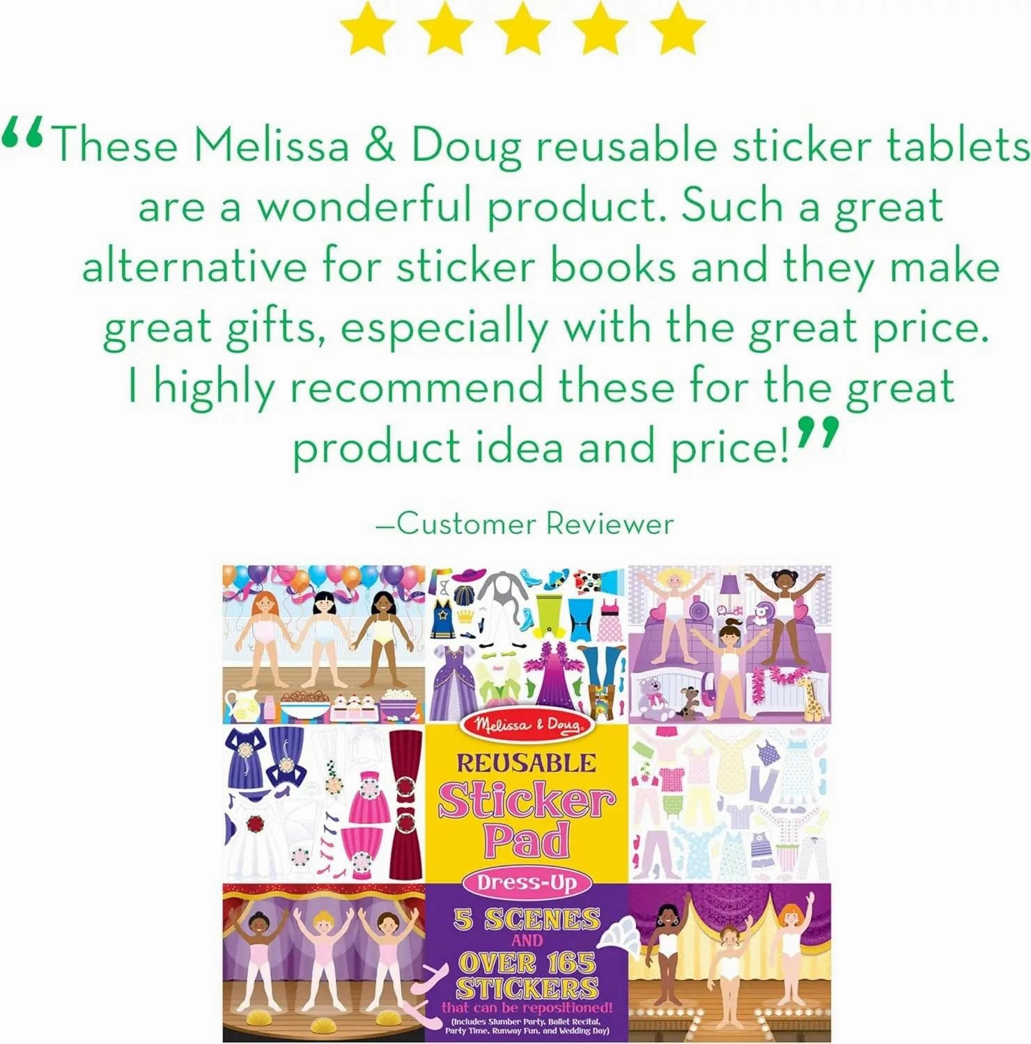 Melissa & Doug Dress-up Reusable Stickers