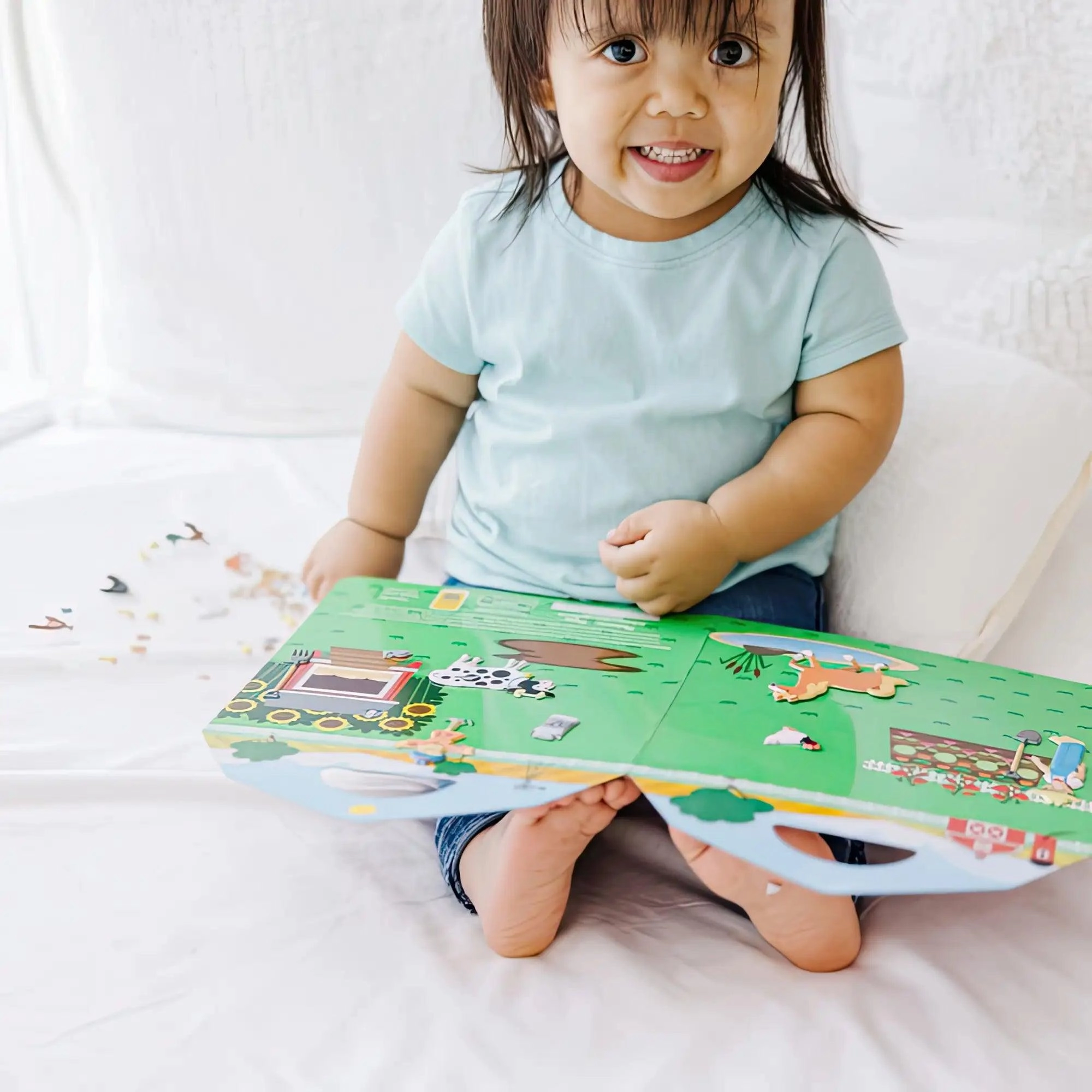 Melissa & Doug Farm Reusable Puffy Stickers