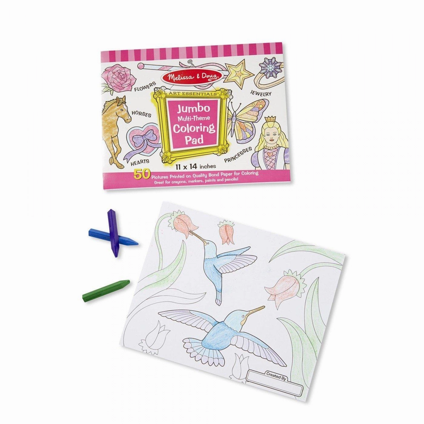 Melissa & Doug Jumbo Colouring Pad - Pink