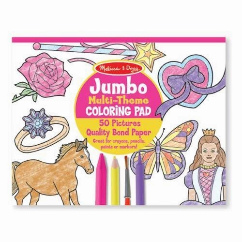 Melissa & Doug Jumbo Colouring Pad - Pink