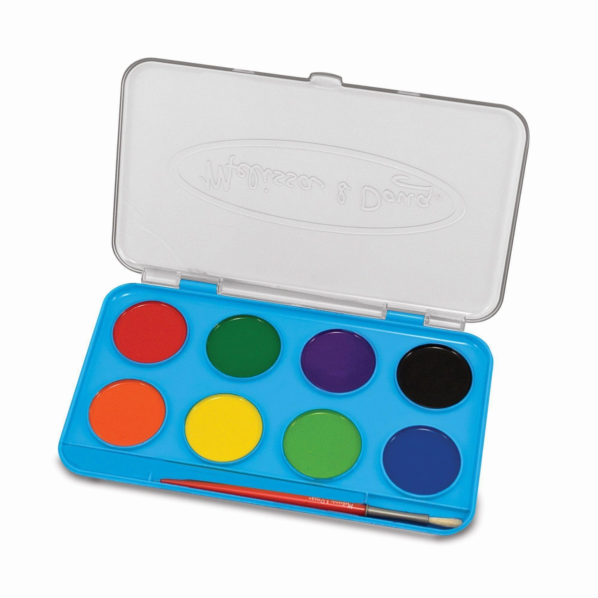 Melissa & Doug Jumbo Watercolor Paint Set (8 colors)