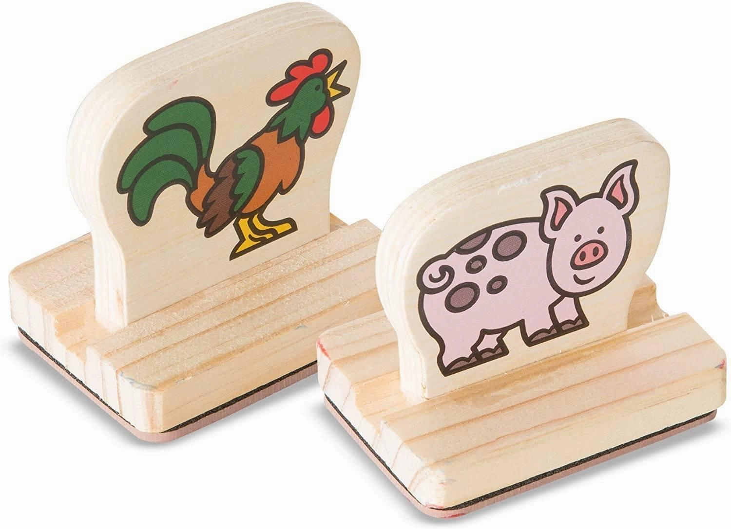 Melissa & Doug My First Wooden Stamp Set - Farm Animals