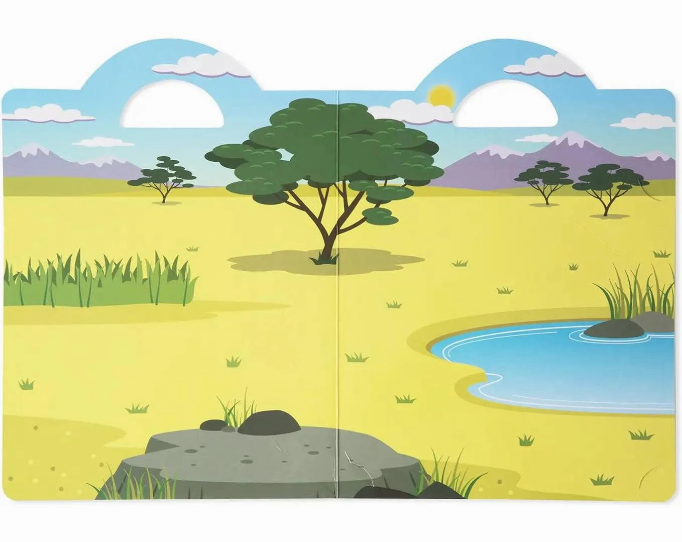 Melissa & Doug Reusable Puffy Sticker Play Set - Safari