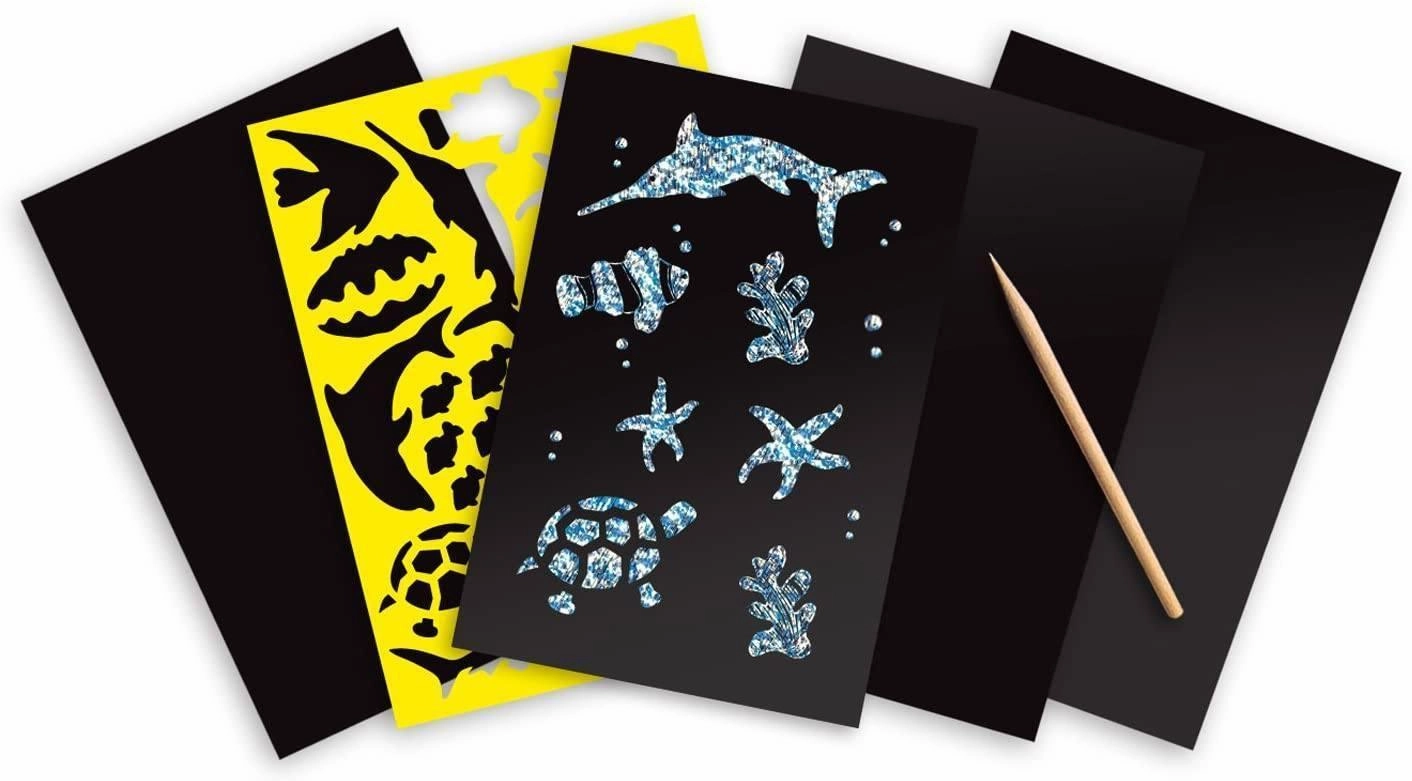 Melissa & Doug Scratch Art Sheets Marine Life