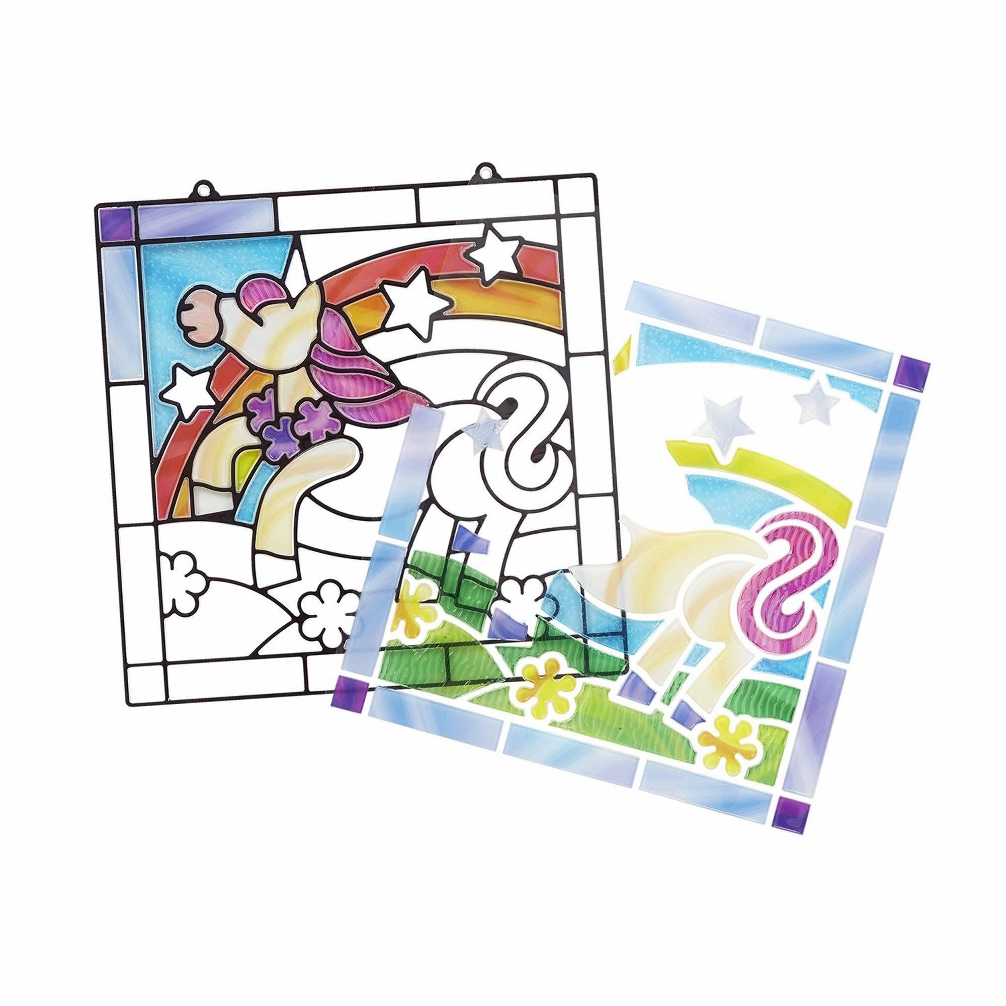 Melissa & Doug Stained Glass Unicorn Craft Sticker Kit