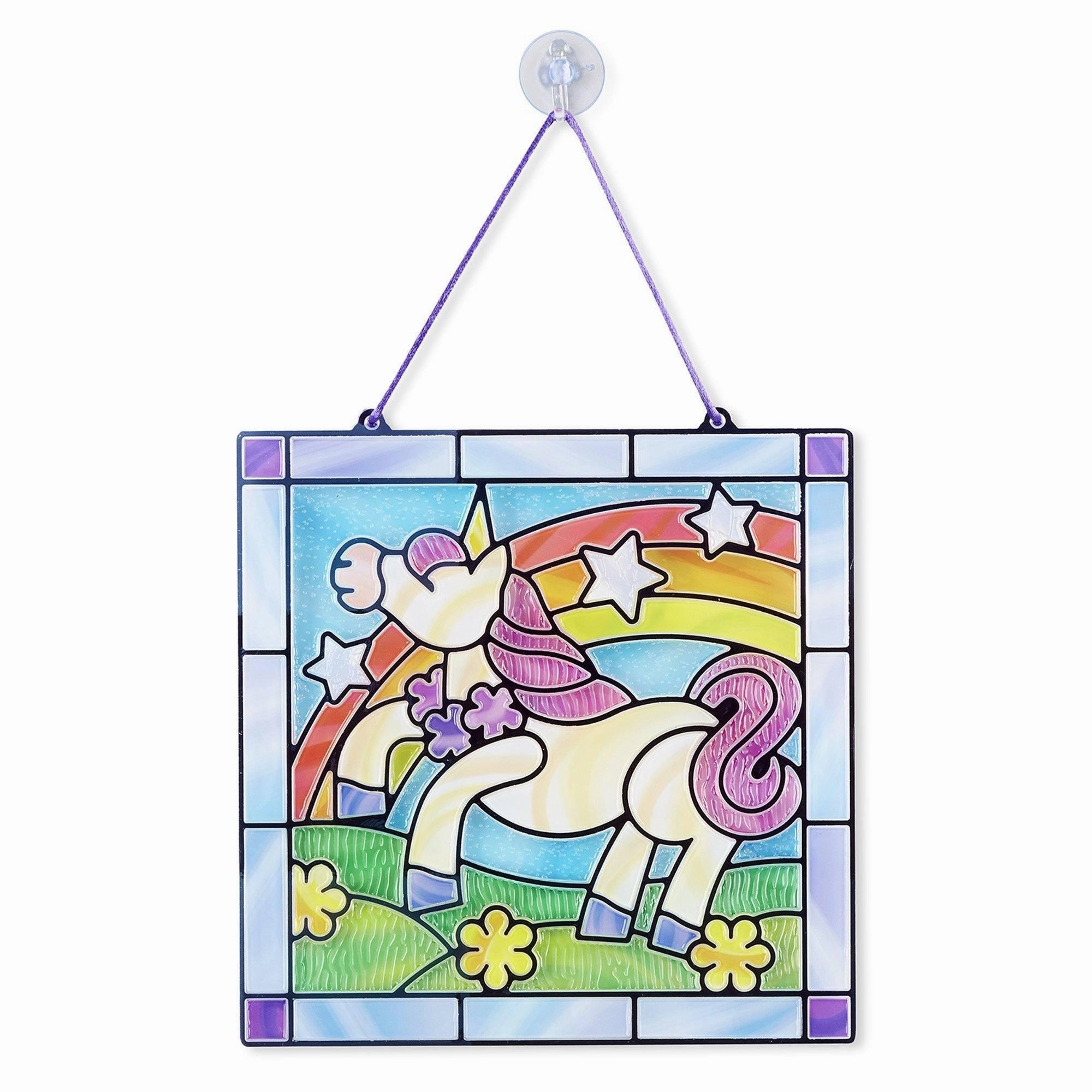 Melissa & Doug Stained Glass Unicorn Craft Sticker Kit
