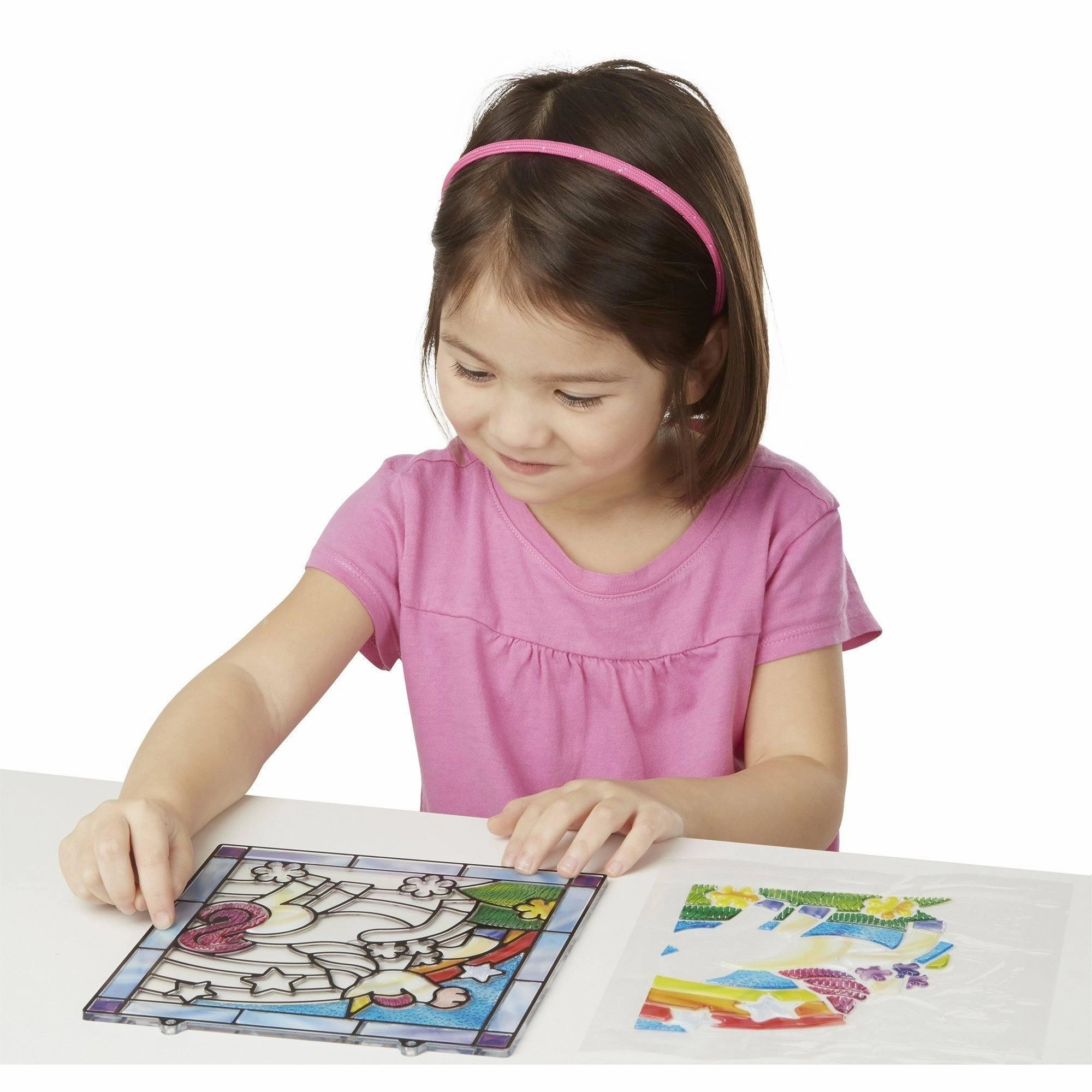 Melissa & Doug Stained Glass Unicorn Craft Sticker Kit